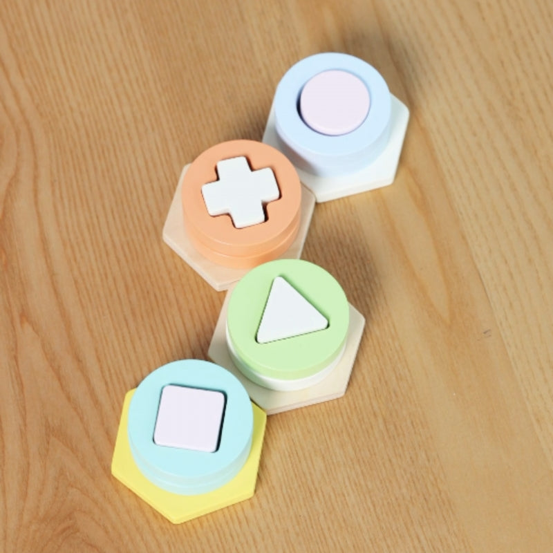 Montessori formų ir spalvų rūšiuoklis-dėlionė, CLASSIC WORLD