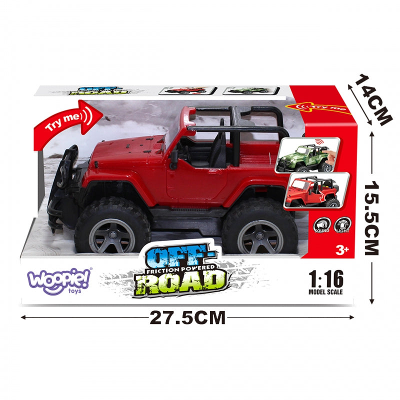 Visureigis su garso ir šviesos efektais, WOOPIE, raudonas