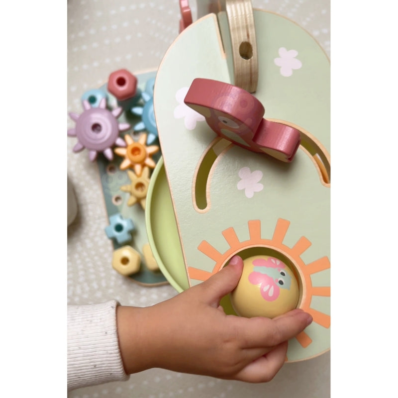 Medinis Montessori veiklos medis 4in1, WOOPIE GREEN