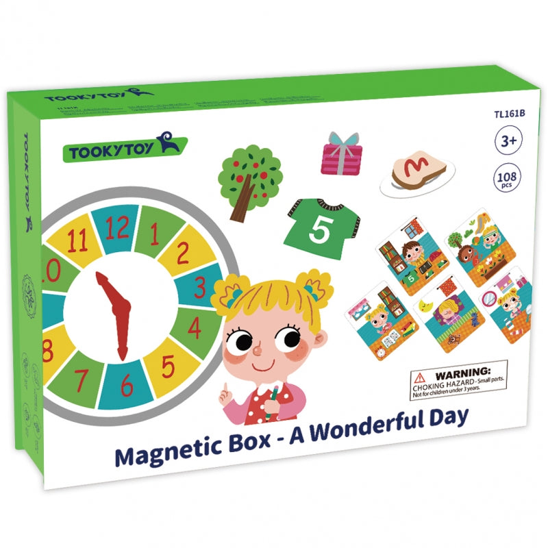 "TOOKY TOY" medinė magnetinės dėžutės dėlionė