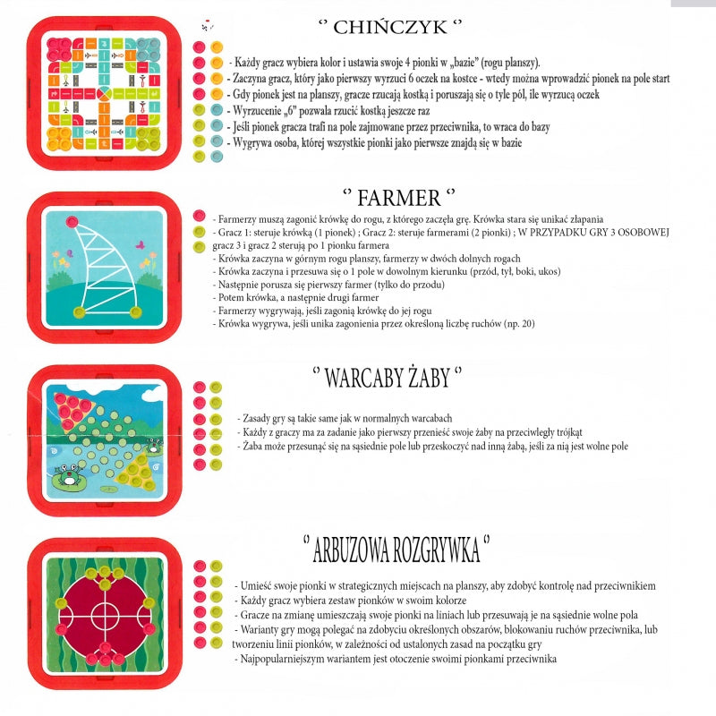 Loginių stalo žaidimų rinkinys vaikams 10in1, WOOPIE