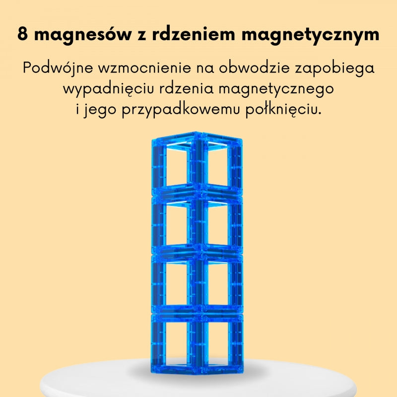 Magnetinis 3D konstruktorius vaikams 70 vnt. WOOPIE