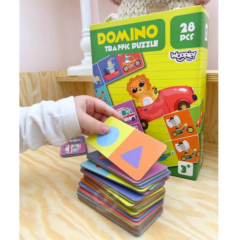Edukacinis Montessori domino žaidimas, gyvūnai, WOOPIE