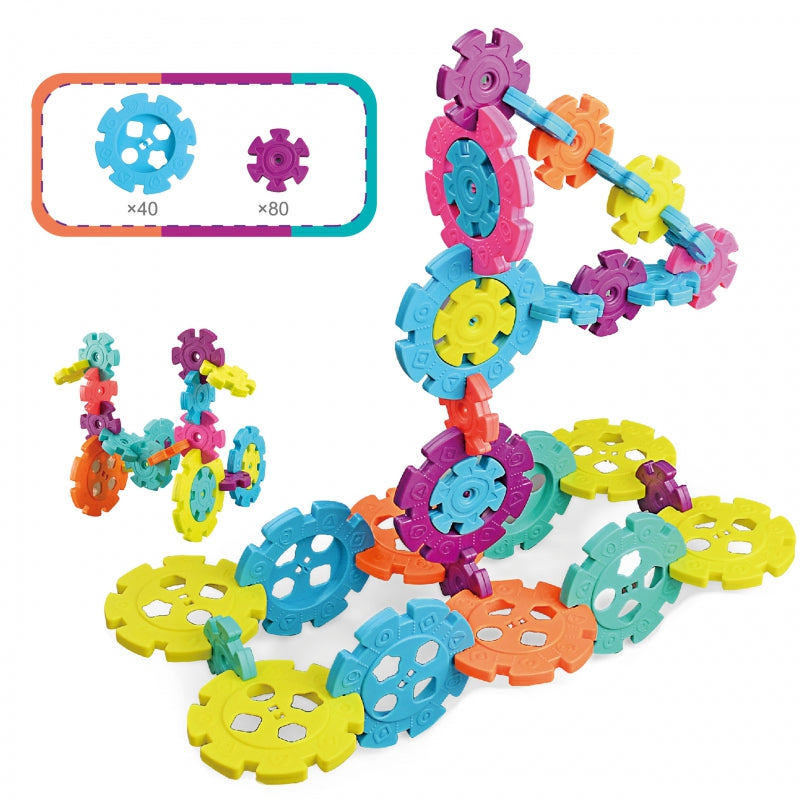 Snaigių formos 3D konstruktorius 120 el, WOOPIE