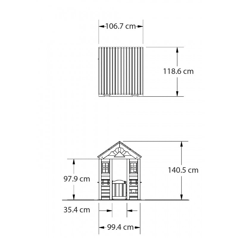 Medinis sodo namelis vaikams