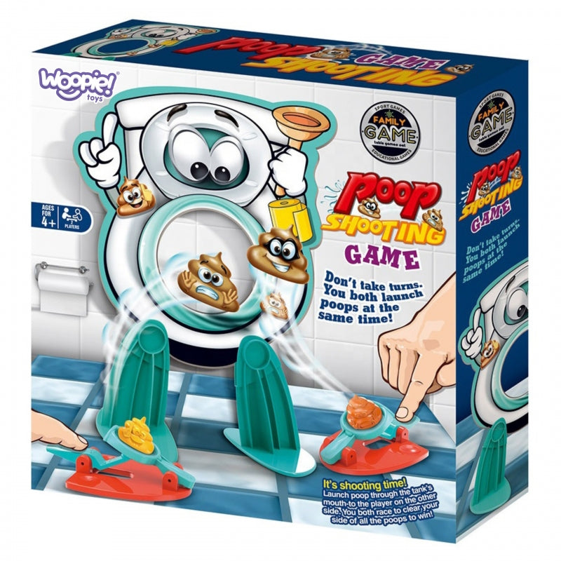 Arkadinis stalo žaidimas „Poop Shot to the Toilet“, WOOPIE