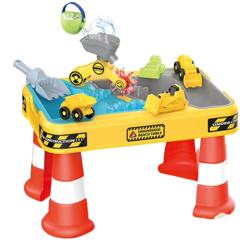 Vandens ir smėlio stalas su automobiliais 2in1 12el., WOOPIE