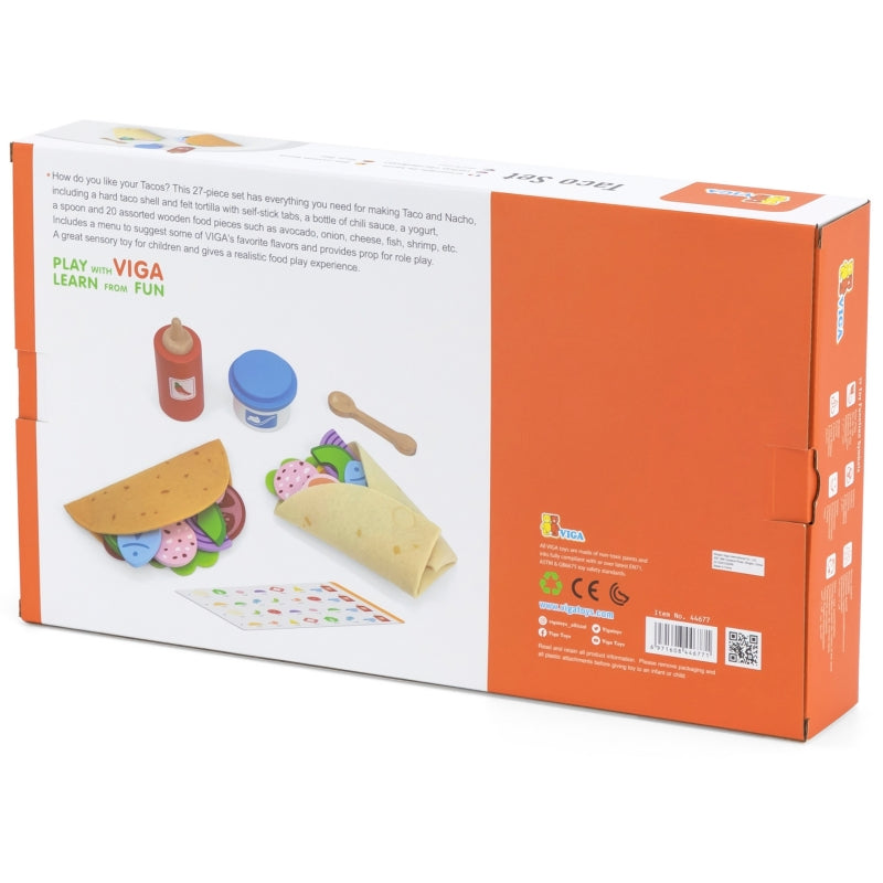 Meksikietiškų taco ir buritų rinkinys vaikams, VIGA