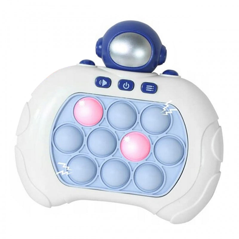 Arkadinis antistresinis žaidimas POP IT su garso efektais, WOOPIE, kosmonautas, baltas