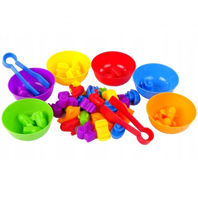 Spalvotų figūrėlių rinkinys 44 el, transporto priemonės, WOOPIE