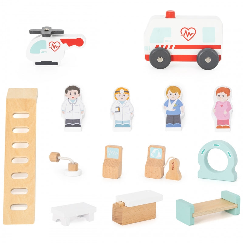 Medinė ligoninė su greitosios pagalbos liftu 15 el., VIGA