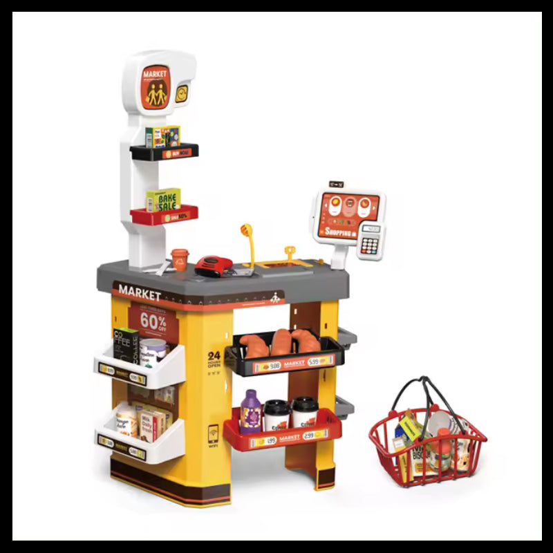 Žaislinis prekybos centras su šviesos ir garso efektais, WOOPIE