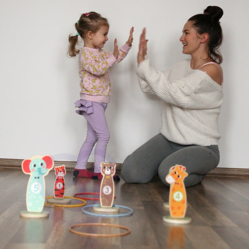 Medinis žiedų mėtymo žaidimas Tooky Toy