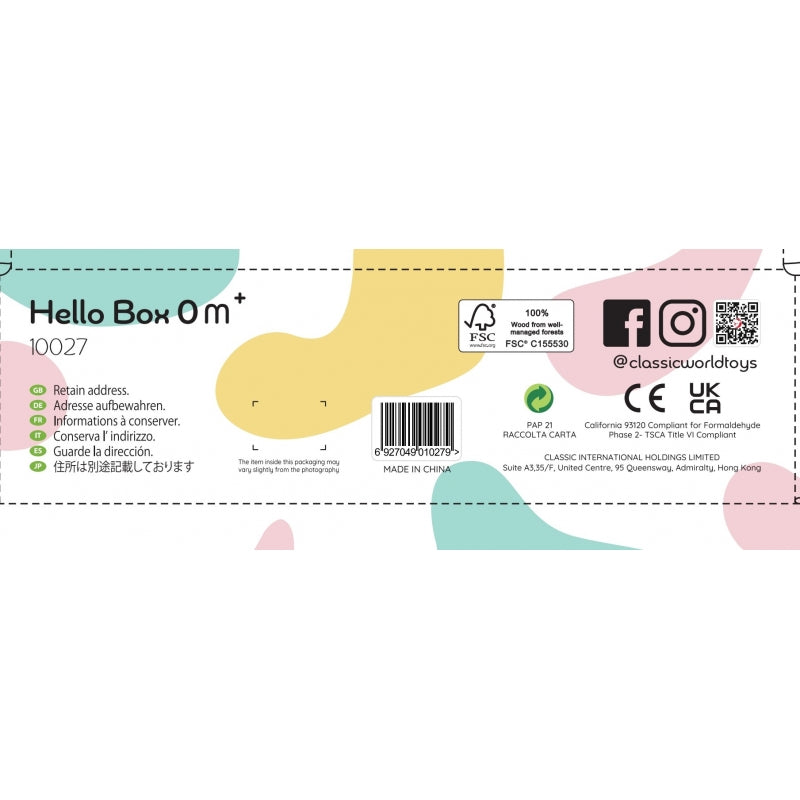 Kūdikių lavinamasis rinkinys dėžutėje, CLASSIC WORLD