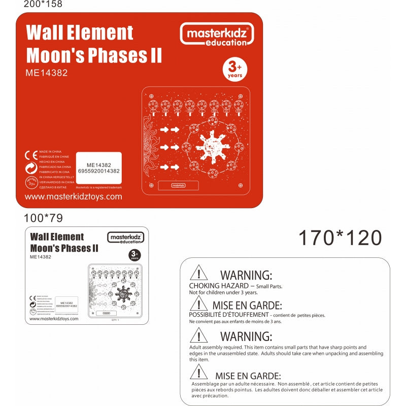 MASTERKIDZ edukacinė lenta, mėnulio fazės