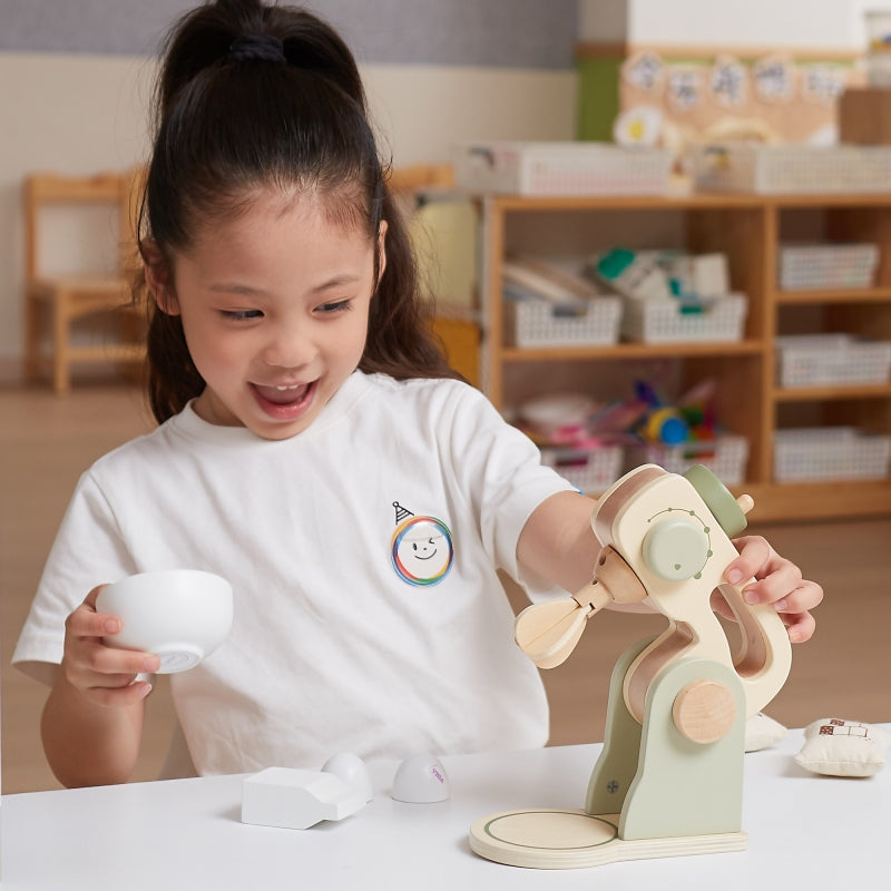 Medinis virtuvės maišytuvas su priedais, žalias, VIGA PolarB