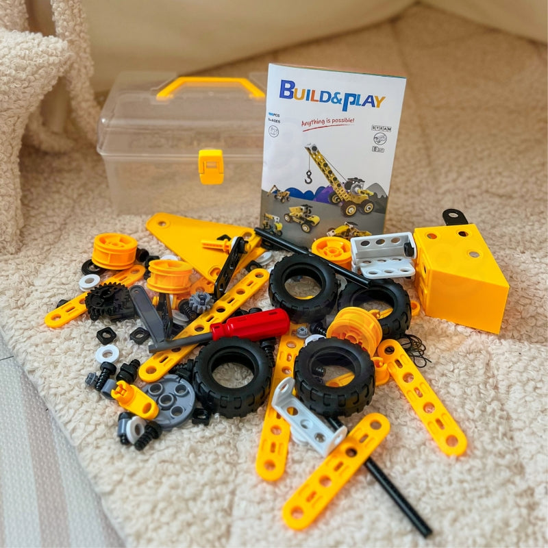 STEAM konstravimo rinkinys 8in1, transporto priemonės, WOOPIE