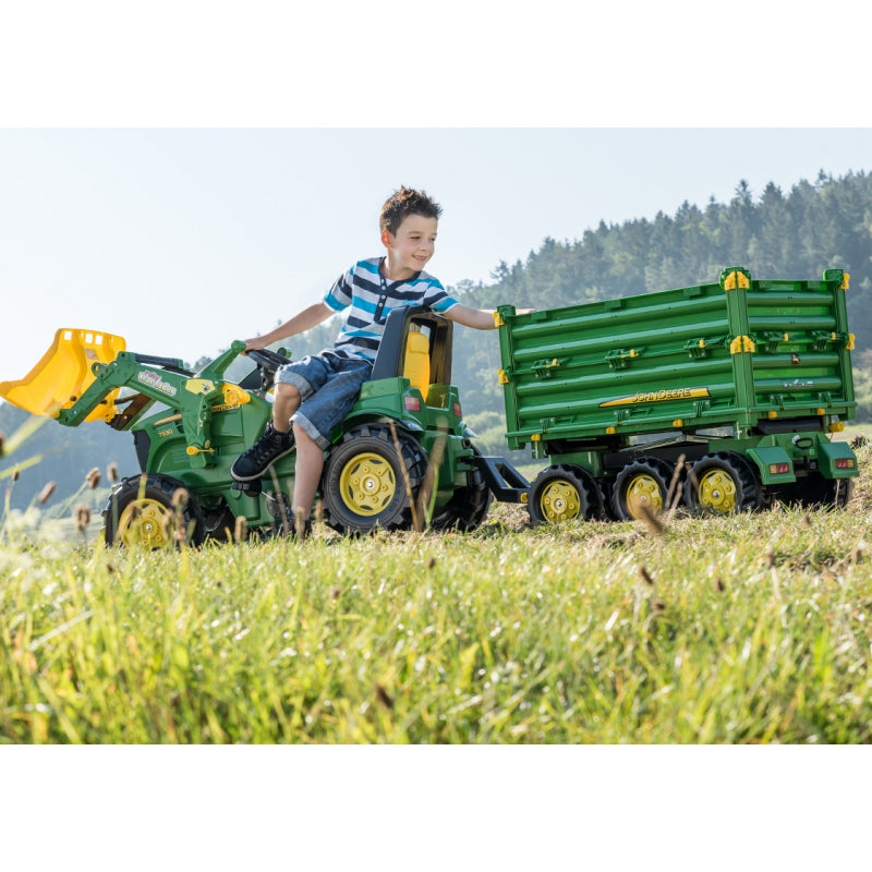 Priekaba John Deere traktoriui Rolly Toys 3 ašiu