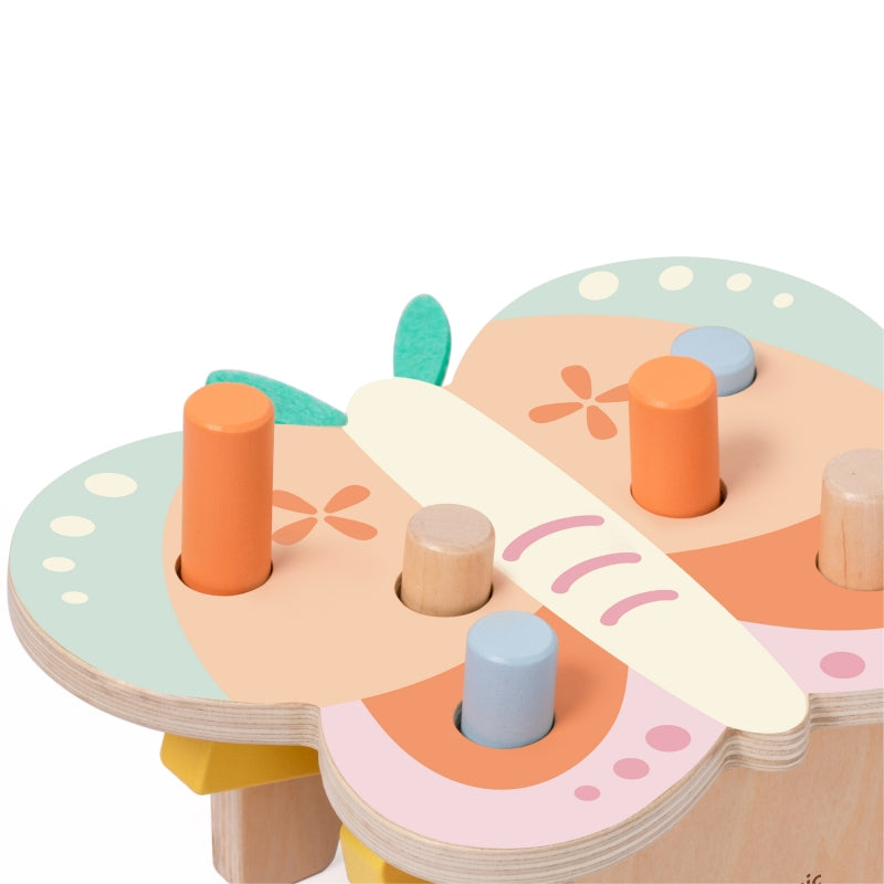 Montessori drugelio formos kalimo rinkinys su plaktuku, CLASSIC WORLD