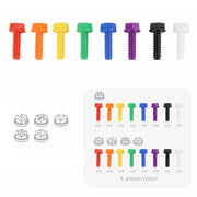 Spalvotų varžtų rinkinys STEM kūrybinei lentai 512 el