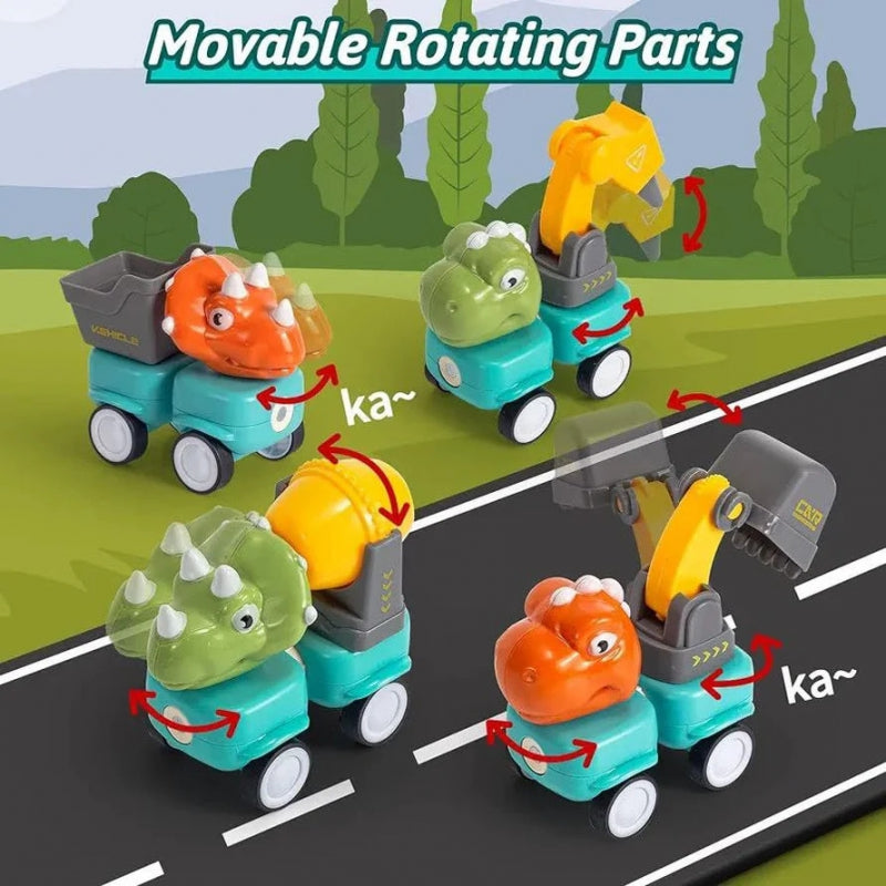 Magnetiniai statybiniai blokai „Dinozaurai“ 84 vnt., WOOPIE