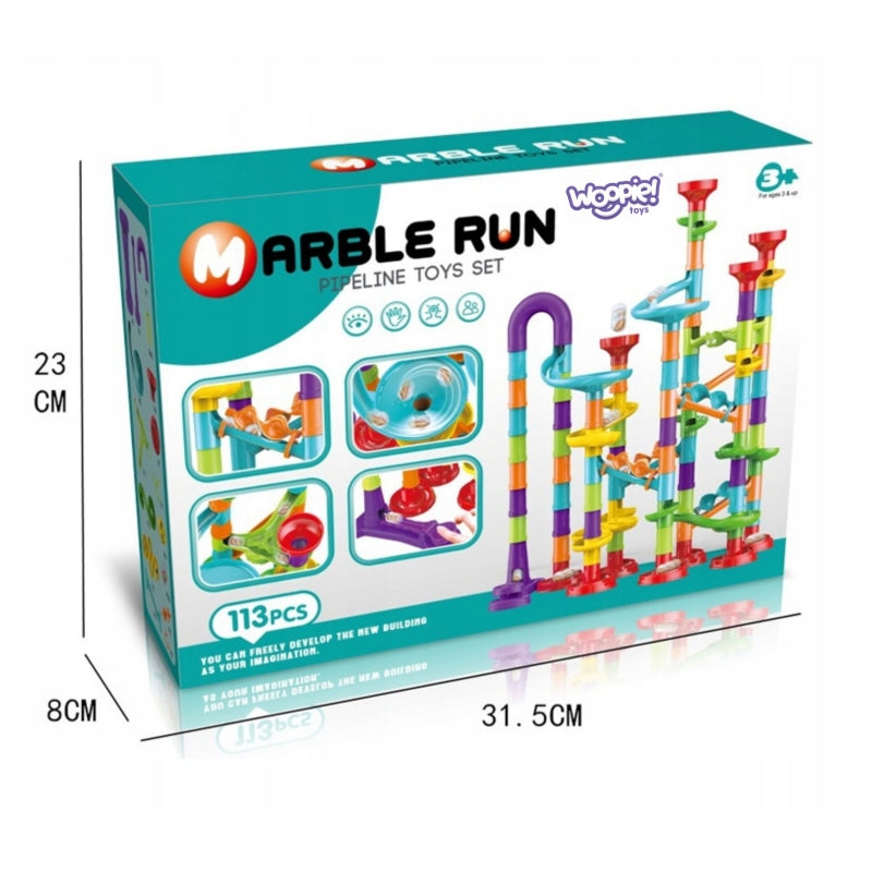 Spiralinio takelio ir kamuoliukų rinkinys 113 el.,Woopie