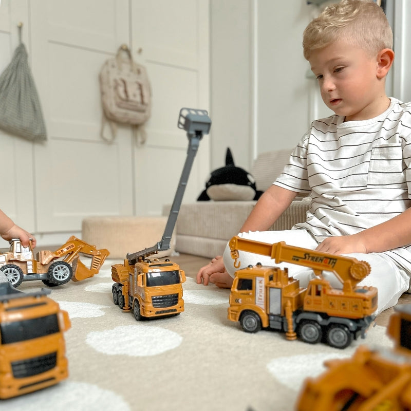 Žaislinis statybinės technikos rinkinys 6in1, WOOPIE