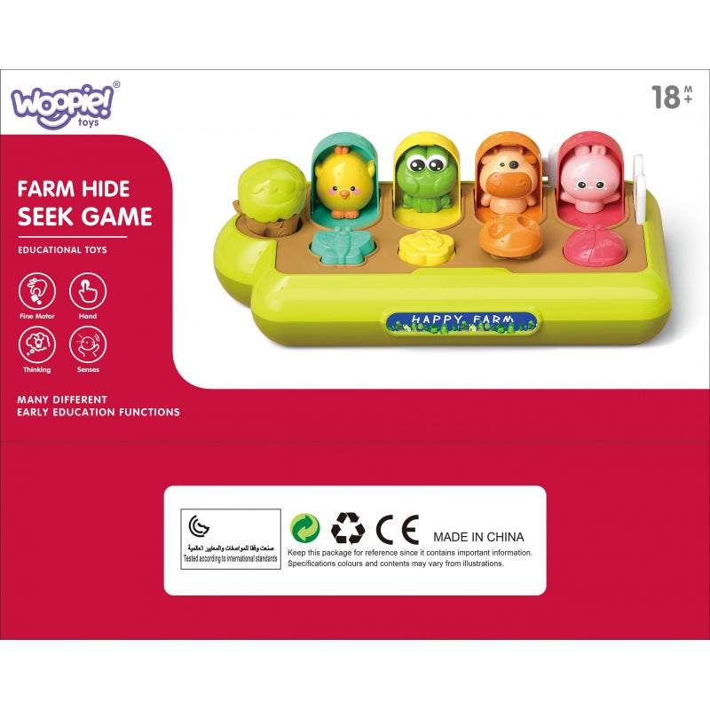 Edukacinis žaislas iššokantis gyvūnai, geltona, WOOPIE