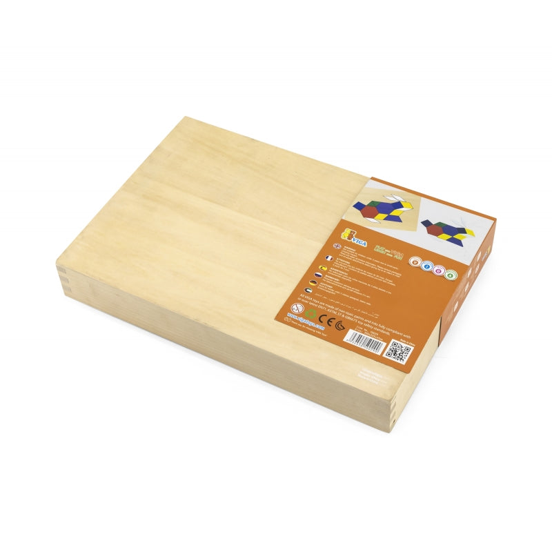 Medinė geometrinė mozaika „Viga“