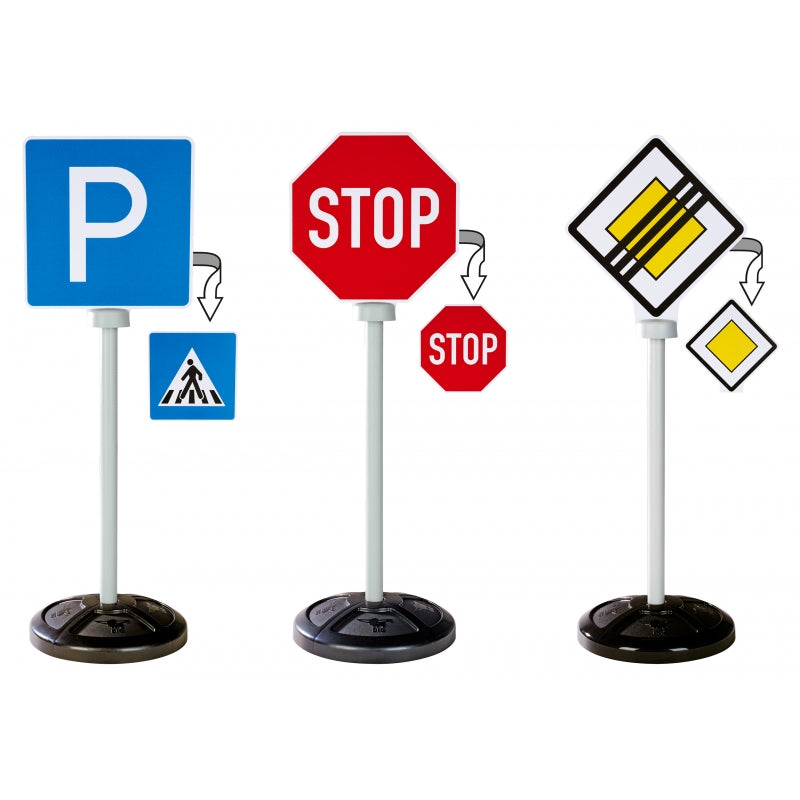 Didelių kelio ženklų rinkinys vaikams 3 vnt., BIG