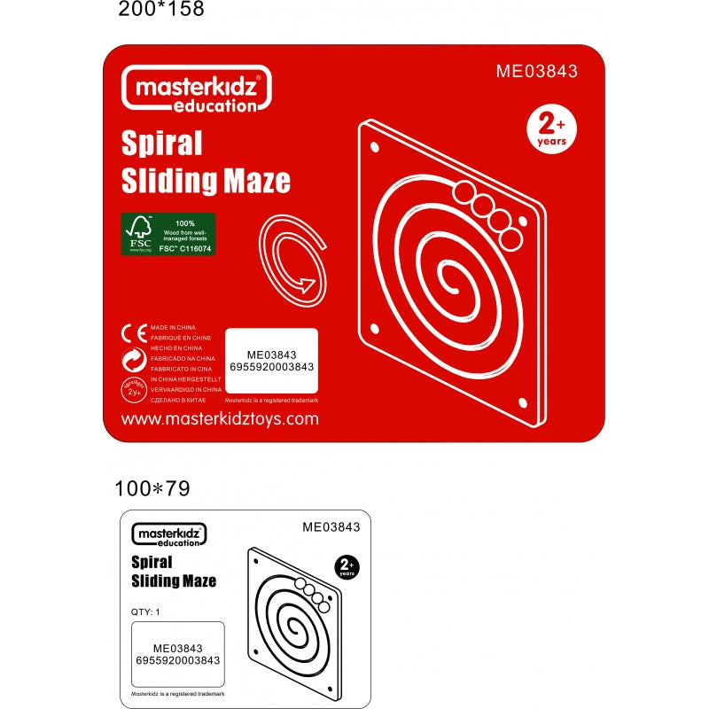 MASTERKIDZ stumdomas stalo spiralinis labirintas