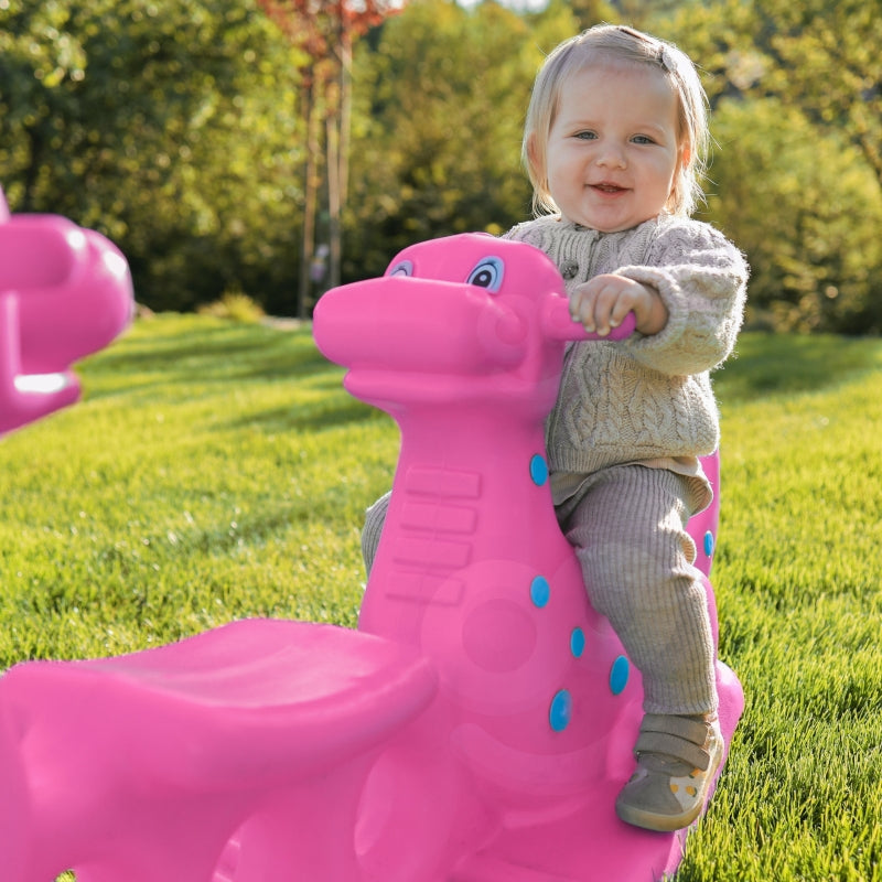 Sūpynės vaikams Dinozaurai WOOPIE, rožinės