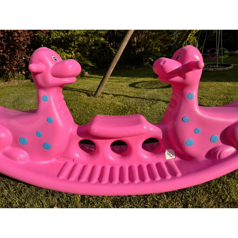 Sūpynės vaikams Dinozaurai WOOPIE, rožinės