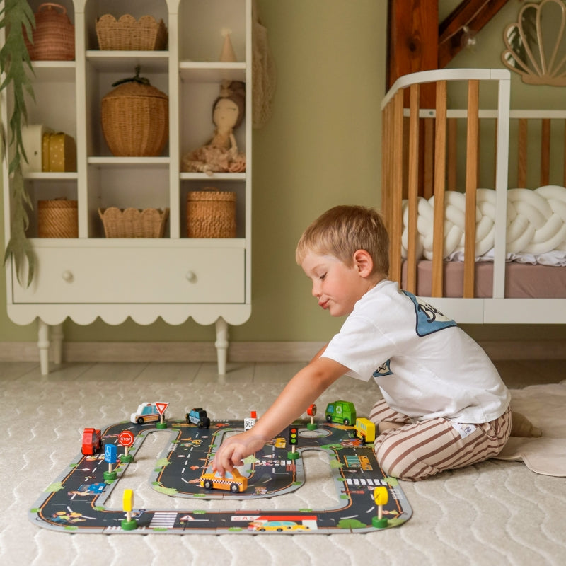 Miesto kelių dėlionė vaikams 21 vnt., WOOPIE GREEN