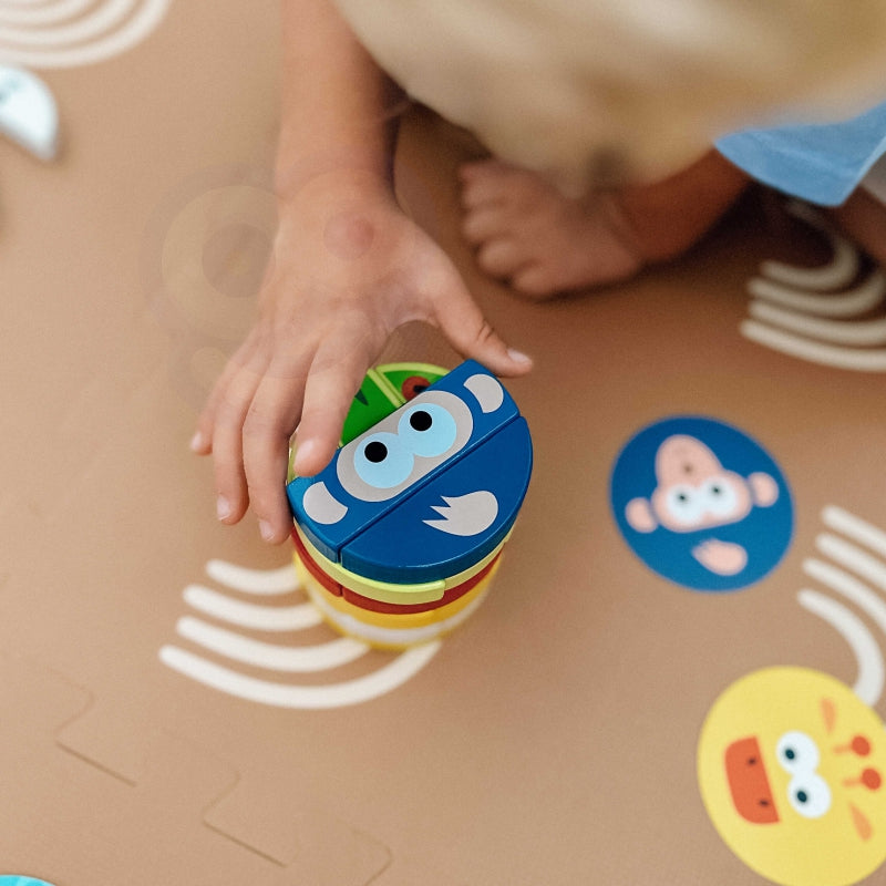 Medinis Jenga žaidimas vaikams „Gyvūnai“, Tooky Toy