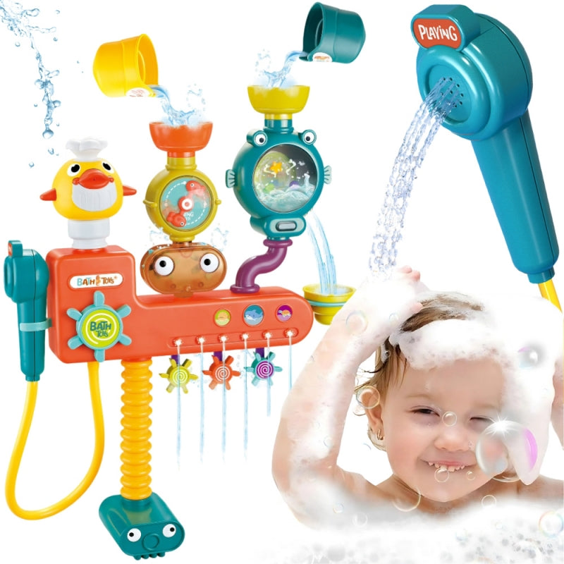 Vonios žaislas su priedais, antis, WOOPIE