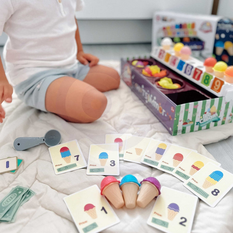 Vaikiška ledų parduotuvė su priedais 87 el, WOOPIE