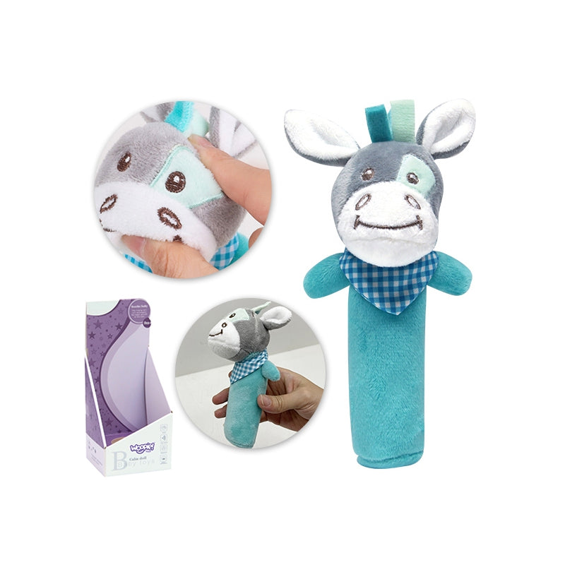 Interaktyvus minkštas žaislas - Buliukas su garso efektais Woopie, mėlynas