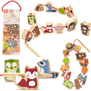 Medinis vėrimo žaidimas 12 el, miško gyvūnai, CLASSIC WORLD