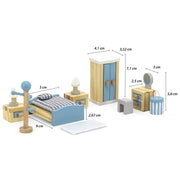 Lėlės miegamojo kambario baldų komplektas, VIGA PolarB