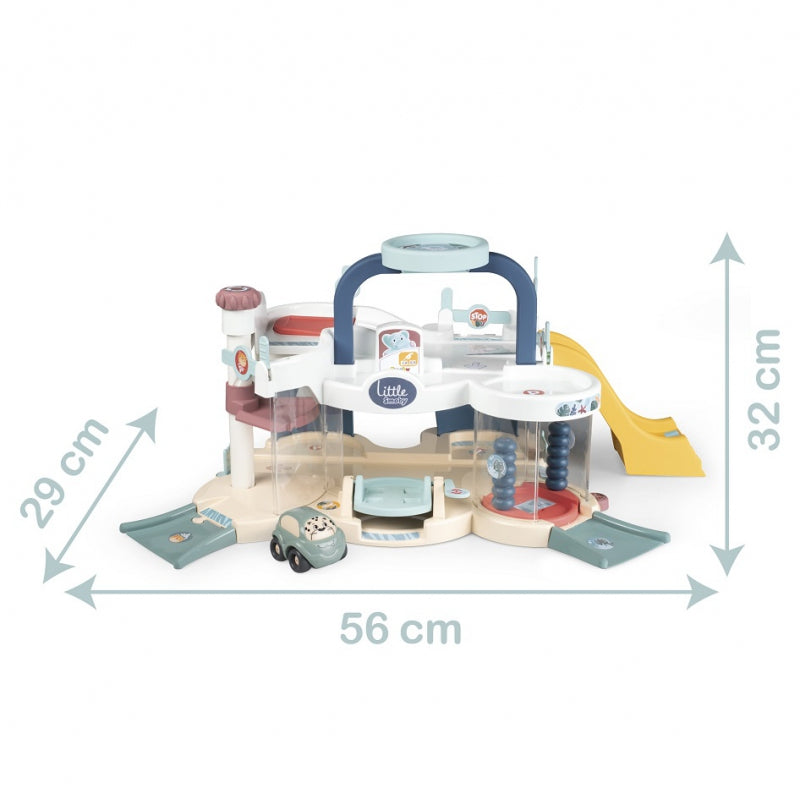 Garažas su liftu ir automobiliu, Smoby