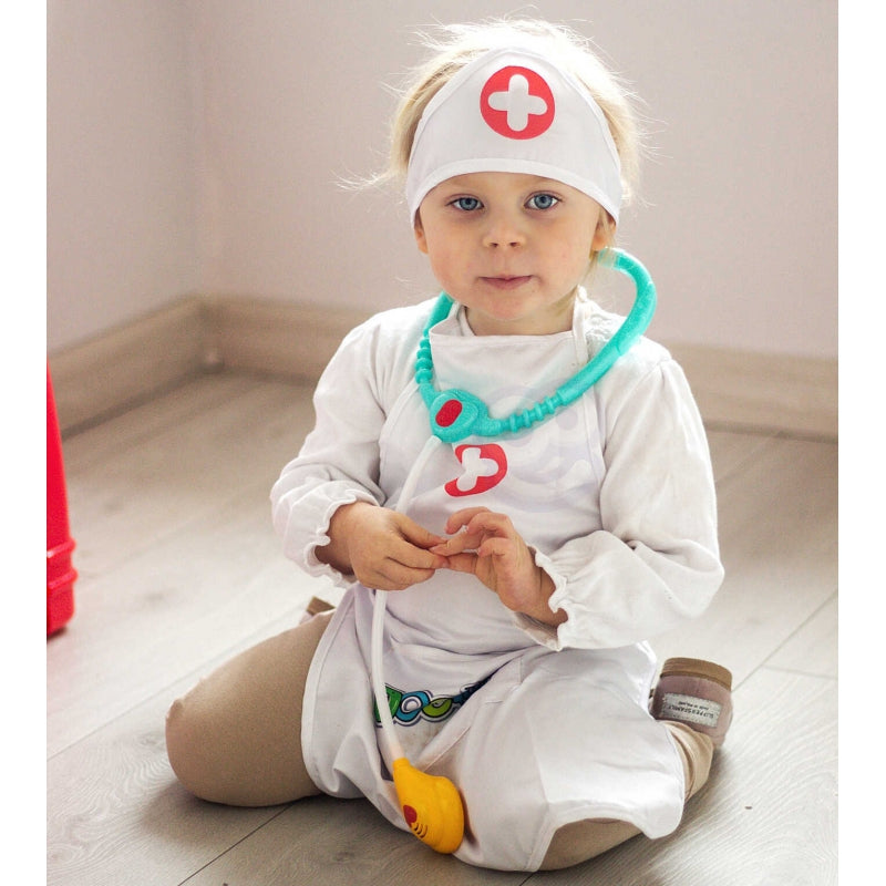 Slaugytojų prijuostė su slaugytojo kepuraite WOOPIE