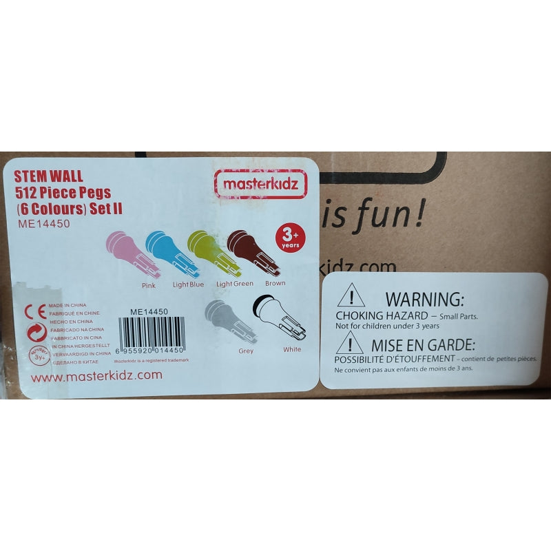 Kaiščiai STEM lentai, 512 vnt. 6 spalvos, MASTERKIDZ