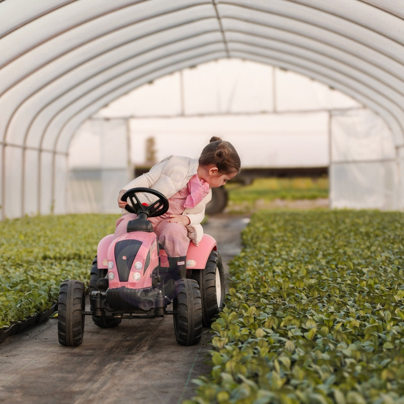 Minamas traktorius su priekaba Country Star Falk, rožinis