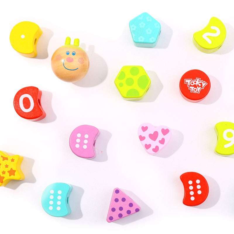 Mediniai karoliukai, šimtakojis, Tooky Toy