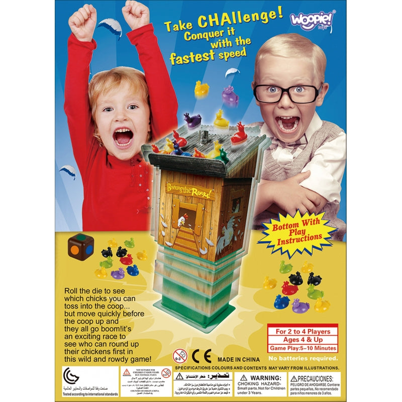 Arkadinis žaidimas sprogstantis viščiukų namelis, WOOPIE
