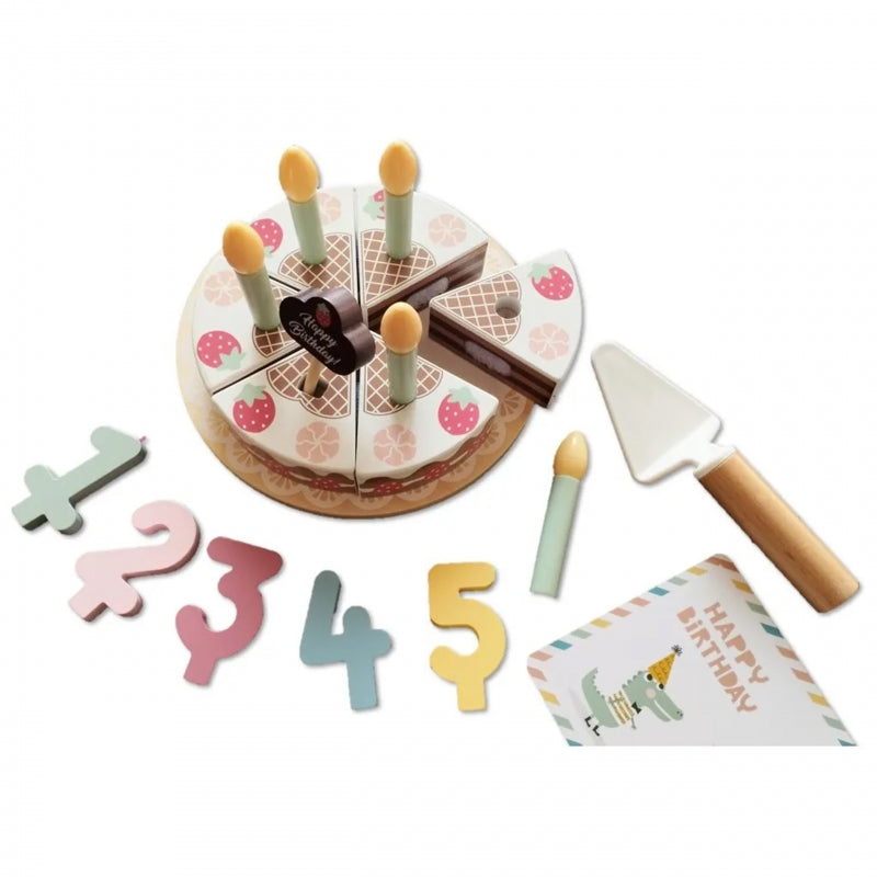 Medinis gimtadienio torto rinkinys su priedais, TOOKY TOY