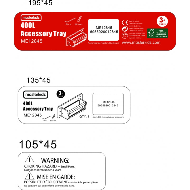 Konteineris priedams su permatoma sienele, Masterkidz STEM