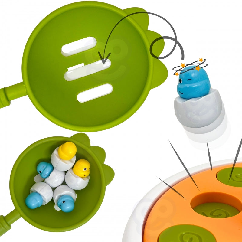 Arkadinis dinozaurų žvejybos žaidimas vaikams 4in1, WOOPIE