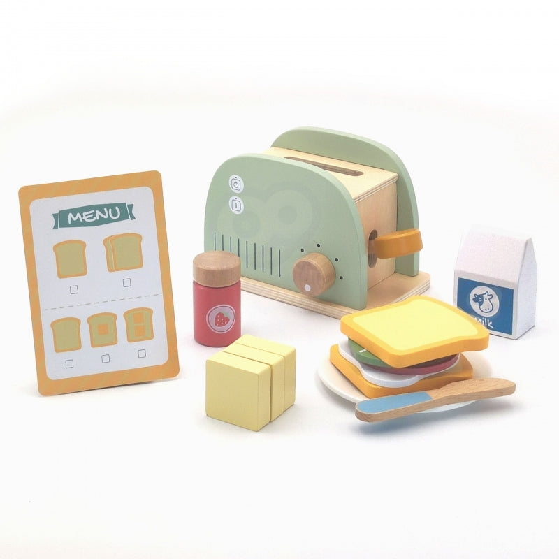 Medinis skrudintuvas su priedais, 14 dalių, FSC, WOOPIE GREEN